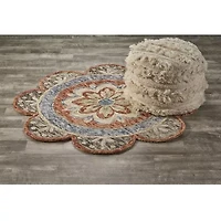 Daisy Frey Floral Hand Tufted Indoor Round Area Rug