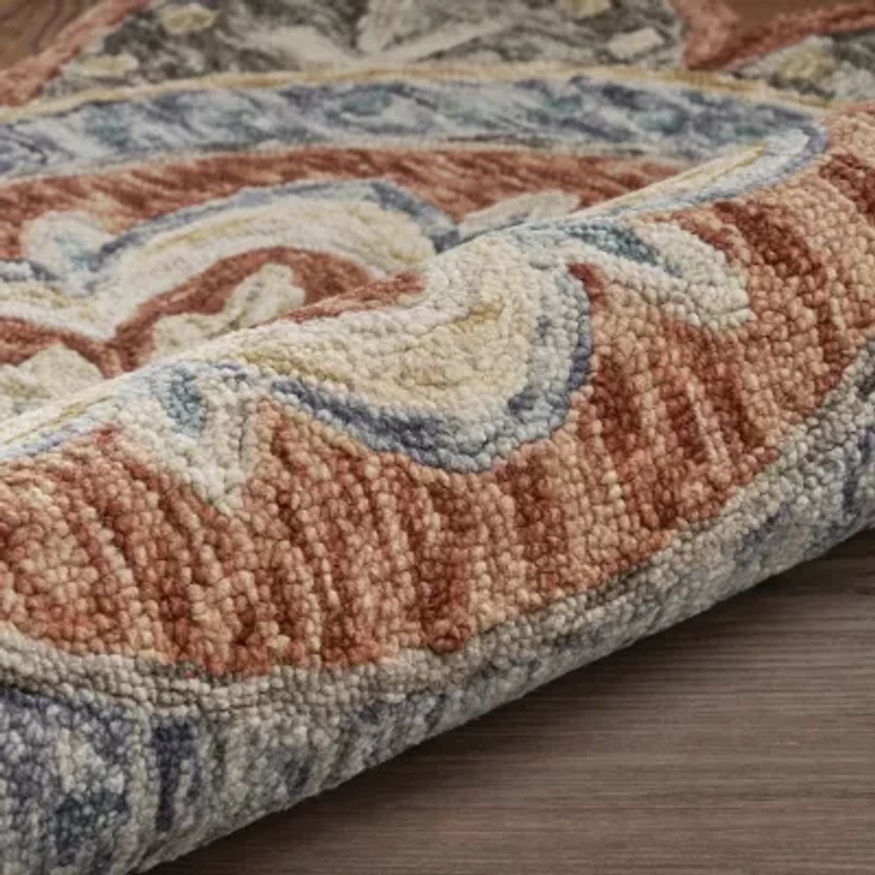 Daisy Frey Floral Hand Tufted Indoor Round Area Rug