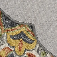 Daisy Bel Floral Hand Tufted Indoor Round Area Rug