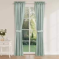Royal Court Spring Social Rod Pocket Room Darkening Set of 2 Curtain Panel