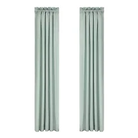 Royal Court Spring Social Rod Pocket Room Darkening Set of 2 Curtain Panel
