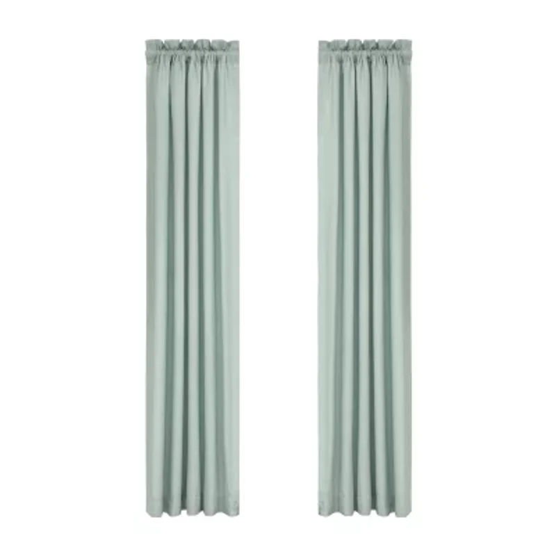 Royal Court Spring Social Rod Pocket Room Darkening Set of 2 Curtain Panel