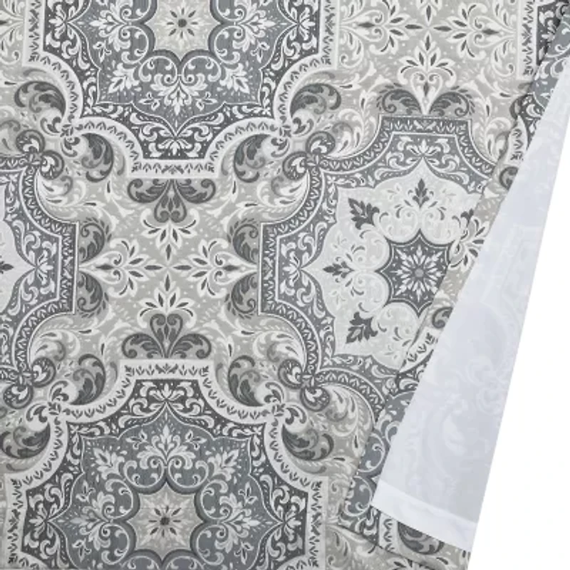 Royal Court Lisbon Rod Pocket Room Darkening Set of 2 Curtain Panel