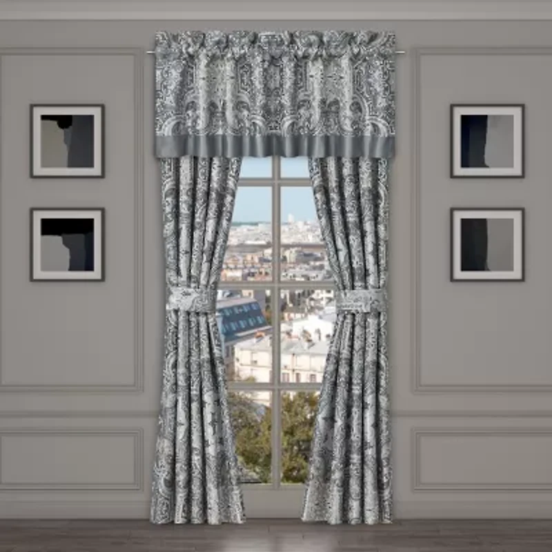 Royal Court Lisbon Rod Pocket Room Darkening Set of 2 Curtain Panel
