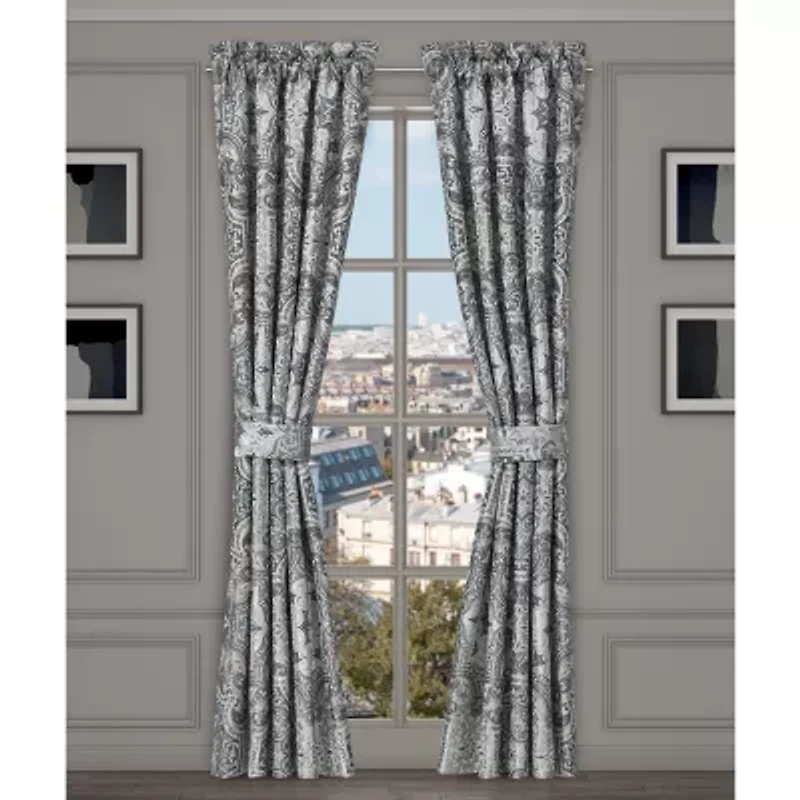 Royal Court Lisbon Rod Pocket Room Darkening Set of 2 Curtain Panel