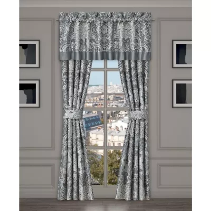 Royal Court Lisbon Rod Pocket Room Darkening Set of 2 Curtain Panel
