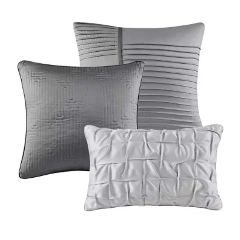 Madison Park Hayden 10-Piece Luxury Jacquard Comforter & Quilt Set