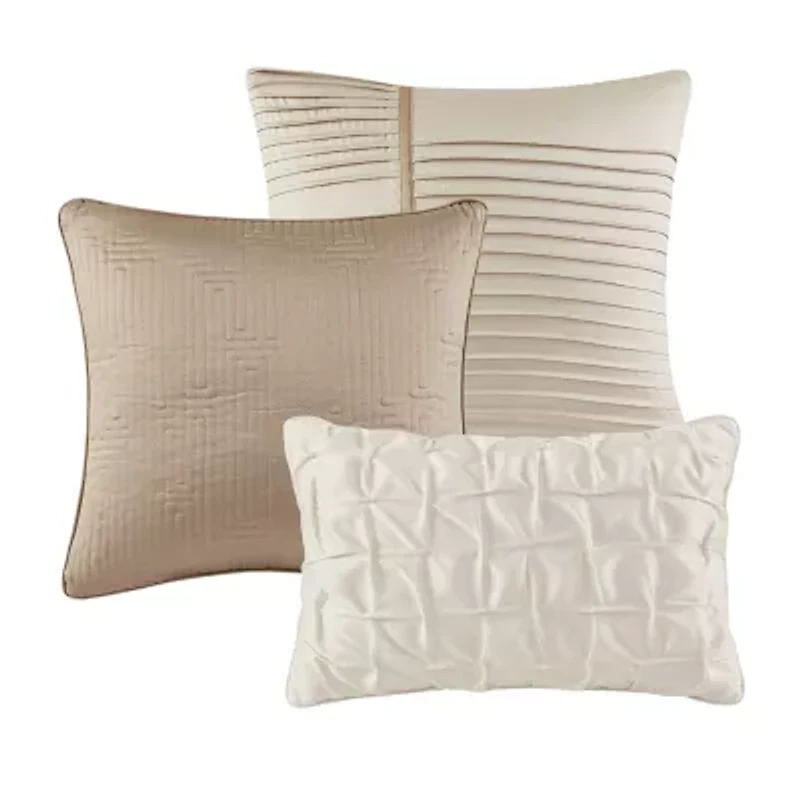 Madison Park Hayden 10-Piece Luxury Jacquard Comforter & Quilt Set