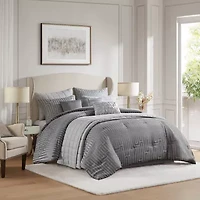 Madison Park Hayden 10-Piece Luxury Jacquard Comforter & Quilt Set