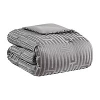 Madison Park Hayden 10-Piece Luxury Jacquard Comforter & Quilt Set