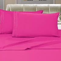 Elegant Comfort Wrinkle Resistant Bed Sheet set with Deep Pocket, HypoAllergenic