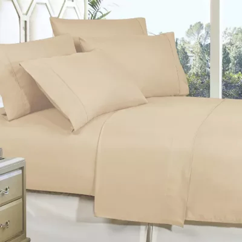 Elegant Comfort Wrinkle Free Silky Soft Bed Sheet Set with 16 inch Deep Pocket