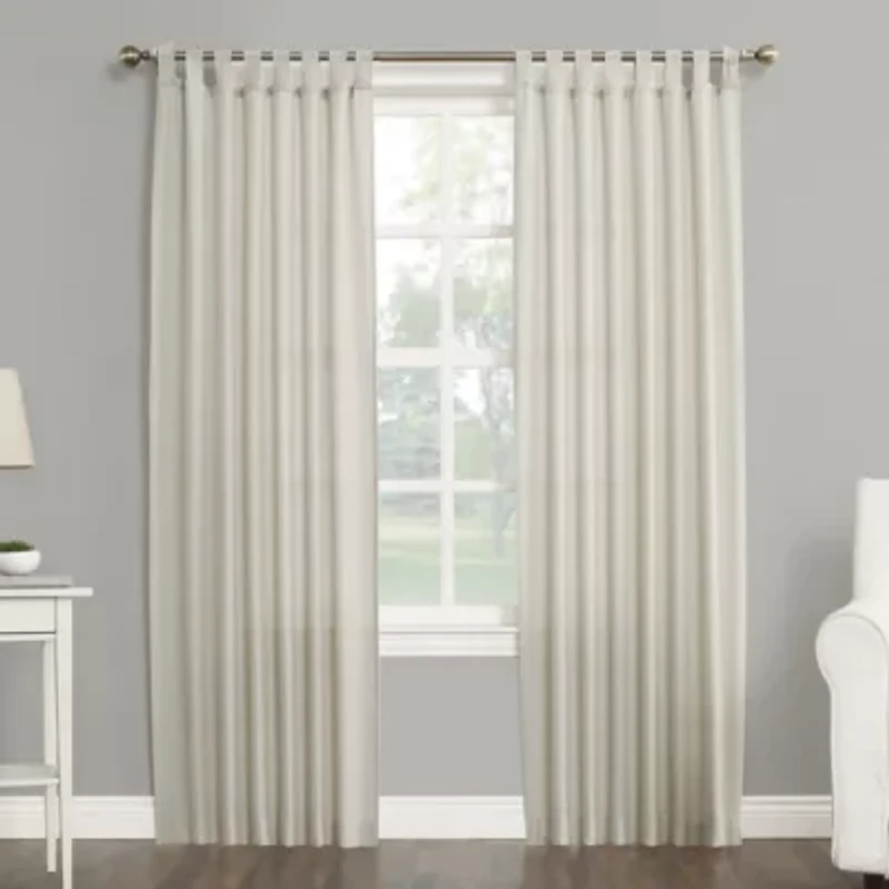 No 918 Jacob Tab Top Sheer Single Curtain Panel