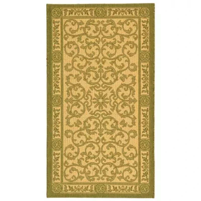 Safavieh Courtyard Collection Miah Floral Indoor/Outdoor Area Rug