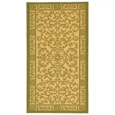 Safavieh Courtyard Collection Miah Floral Indoor/Outdoor Area Rug