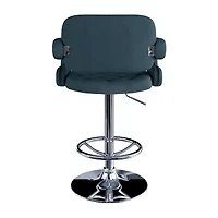 Corliving 2-pc. Upholstered Tufted Swivel Bar Stool