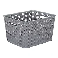 Kennedy International Gray Weave Storage Box