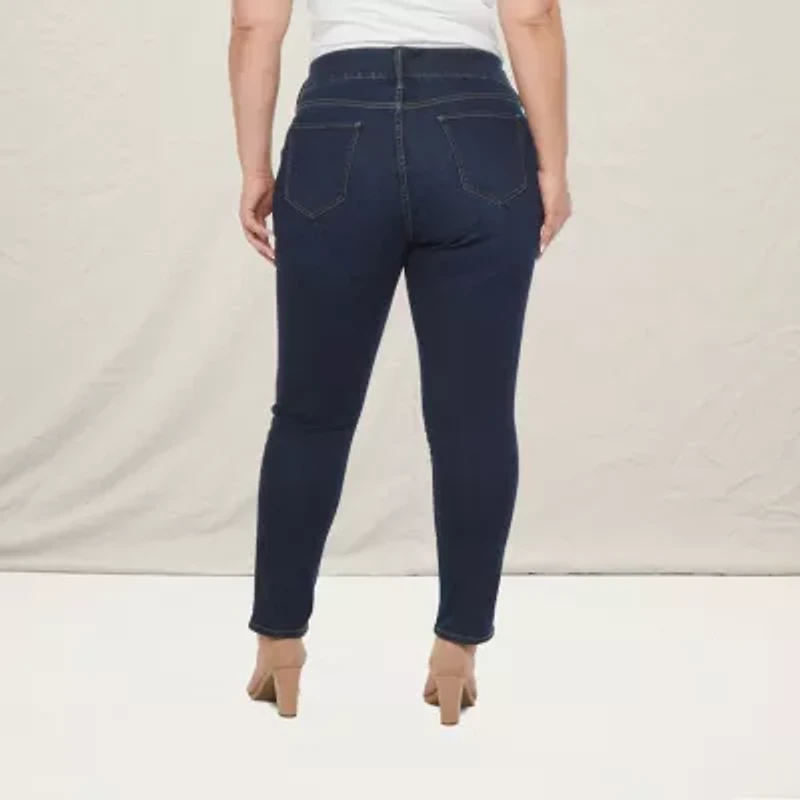 a.n.a Womens Stretch Fabric Skinny Fit Plus Jean