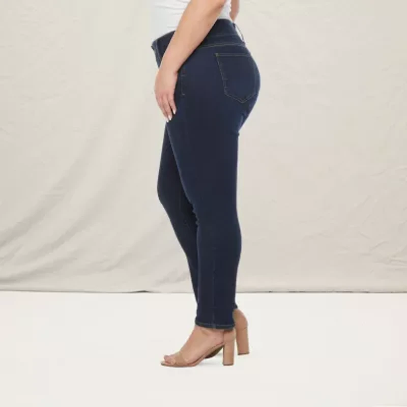 a.n.a Womens Stretch Fabric Skinny Fit Plus Jean