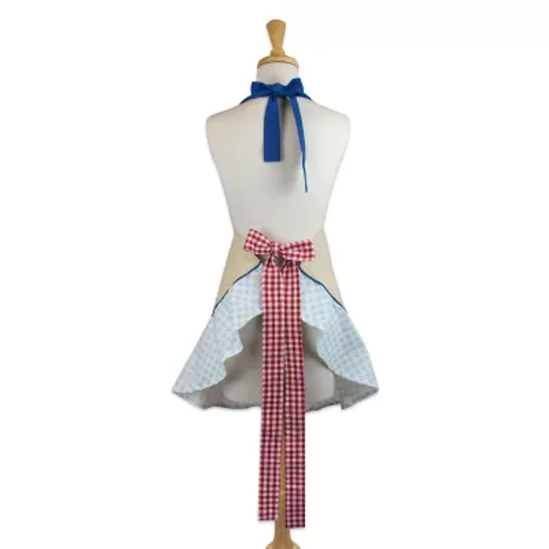Design Imports Red Rooster Ruffle Apron
