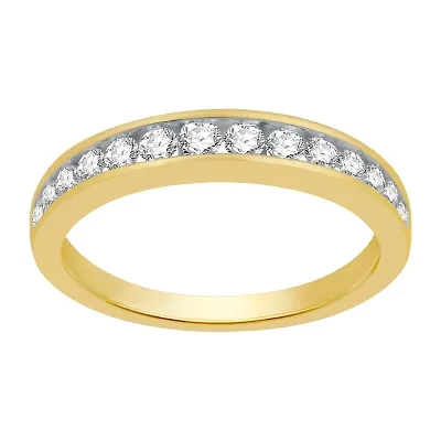 Womens 1/2 CT. T.W. Natural White Diamond 14K Gold Wedding Band