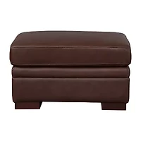 Dillon Leather Upholstery Collection Ottoman
