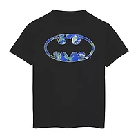 Little & Big Kid Boys Round Neck Short Sleeve Regular Fit Batman Graphic T-Shirt