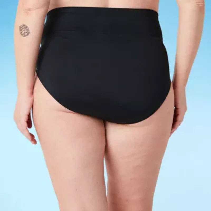 Trimshaper Womens Plus High Waist Bikini Swimsuit Bottom