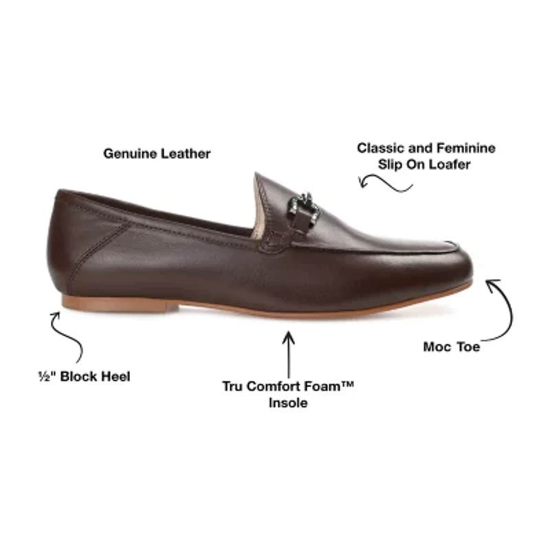 Journee Signature Giia Womens Moc Closed Toe Loafers