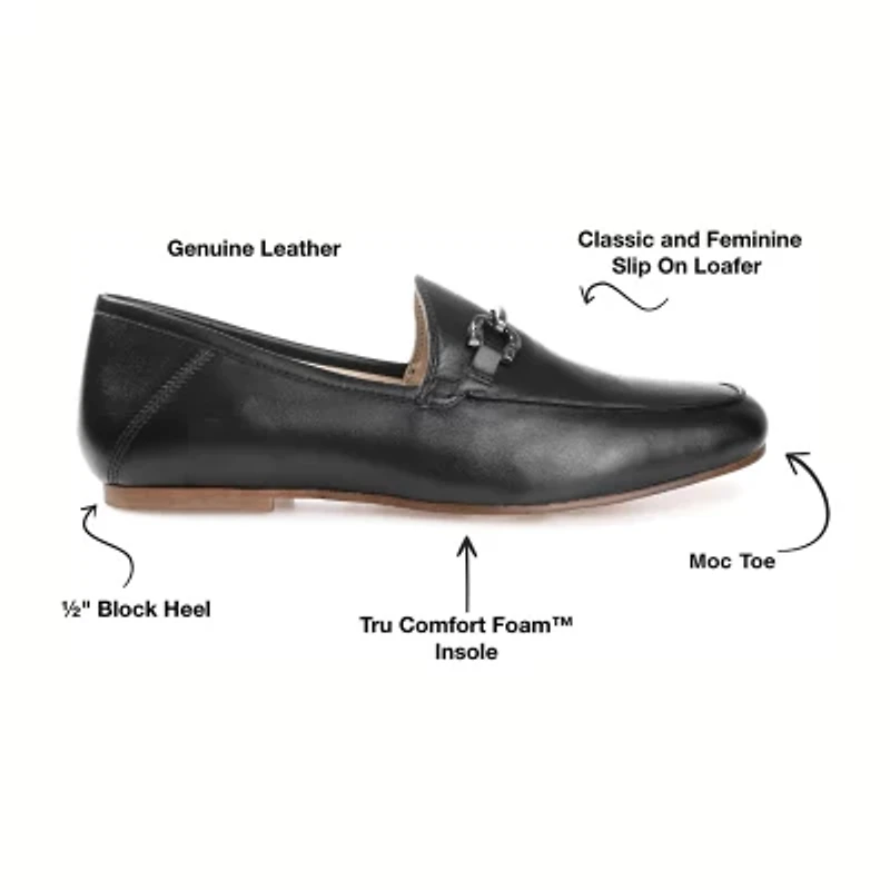 Journee Signature Giia Womens Moc Closed Toe Loafers