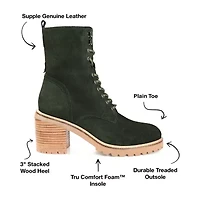 Journee Signature Womens Malle Stacked Heel Booties