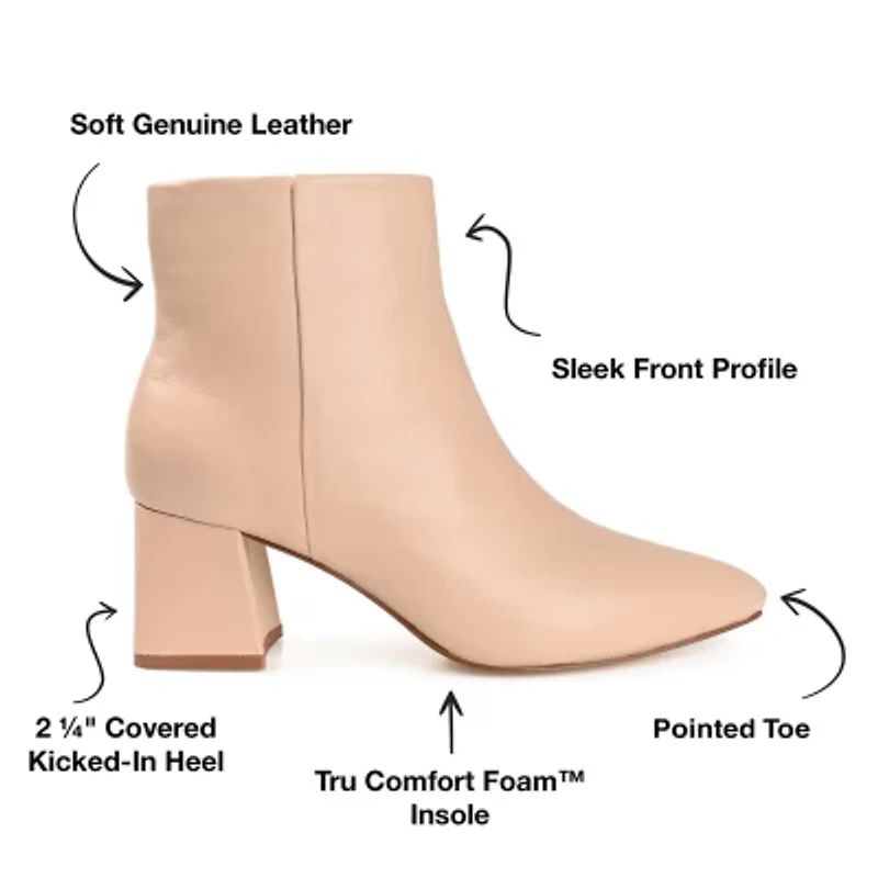 Journee Signature Womens Tabbie Block Heel Booties