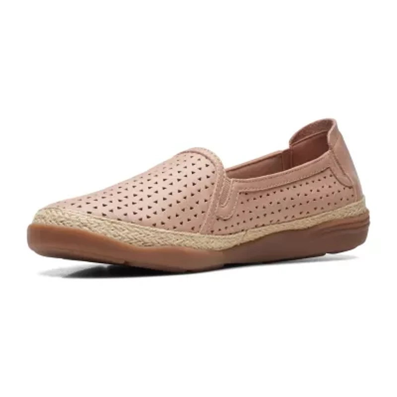 Clarks Elaina Ruby Womens Closed Toe Slip-On Shoe