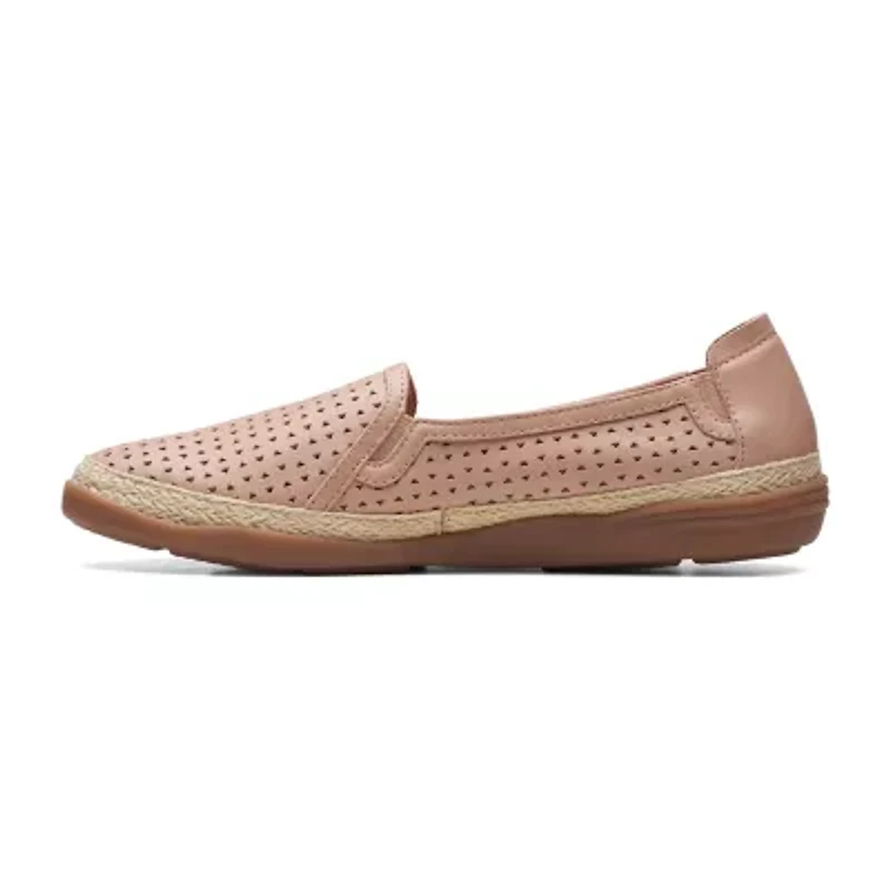 Clarks Elaina Ruby Womens Closed Toe Slip-On Shoe