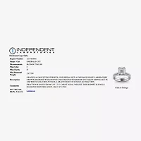 Signature By Modern Bride Womens 2 CT. T.W. Lab Grown White Diamond 10K or 14K Gold Side Stone Bridal Set