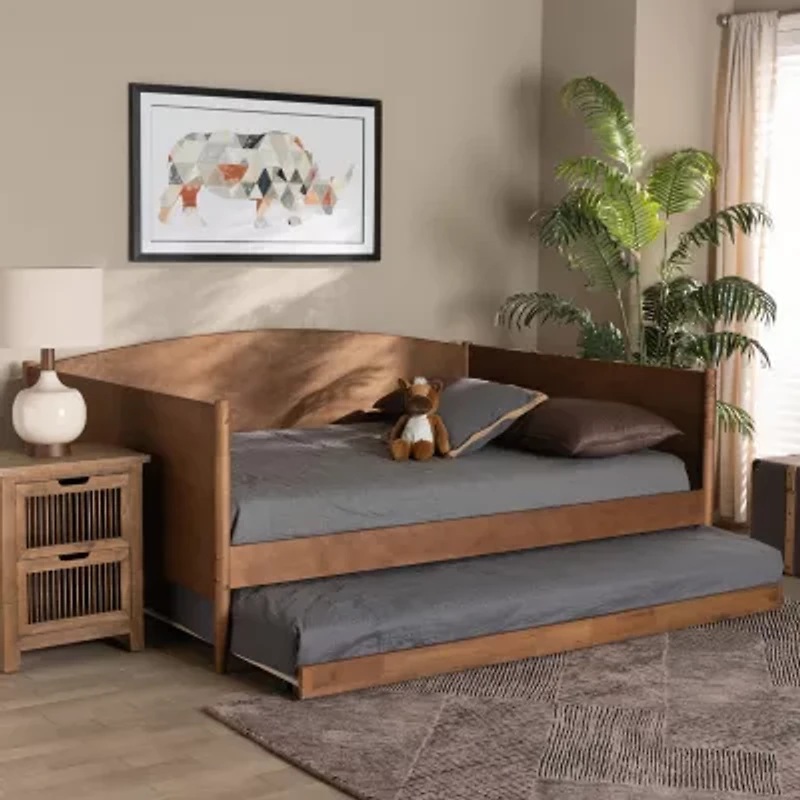 Veles Wooden Daybed with Trundle - Frame Only