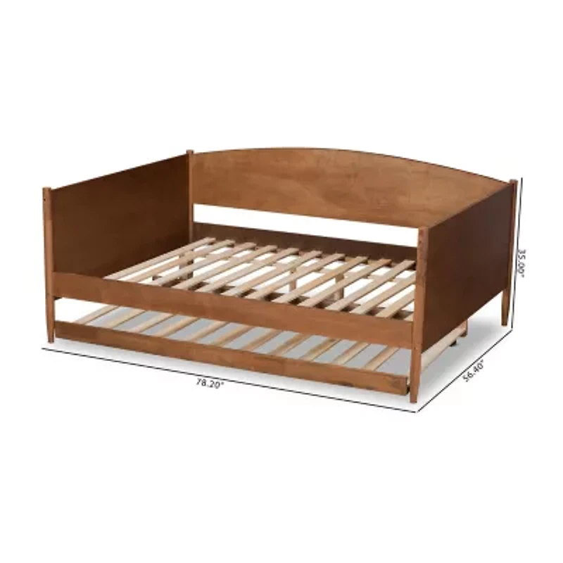 Veles Wooden Daybed with Trundle - Frame Only