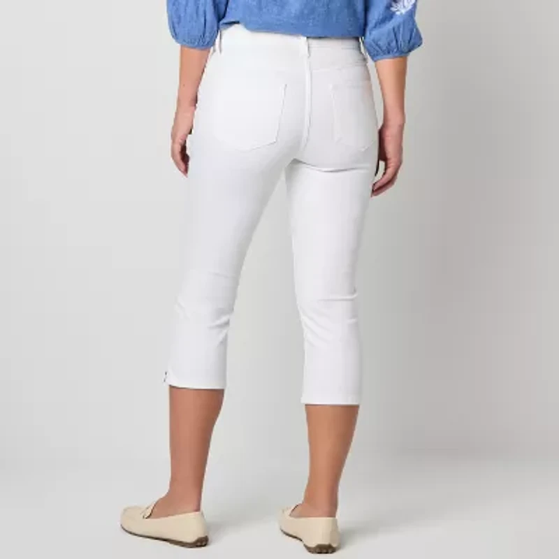 St. John's Bay Womens Tall Skinny Mid Rise Capri Pant