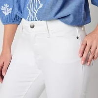 St. John's Bay Womens Tall Skinny Mid Rise Capri Pant