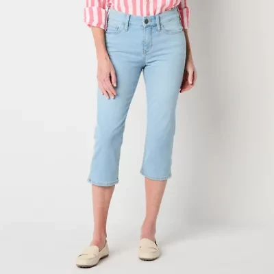 St. John's Bay Womens Skinny Mid Rise Tall Capri Pant