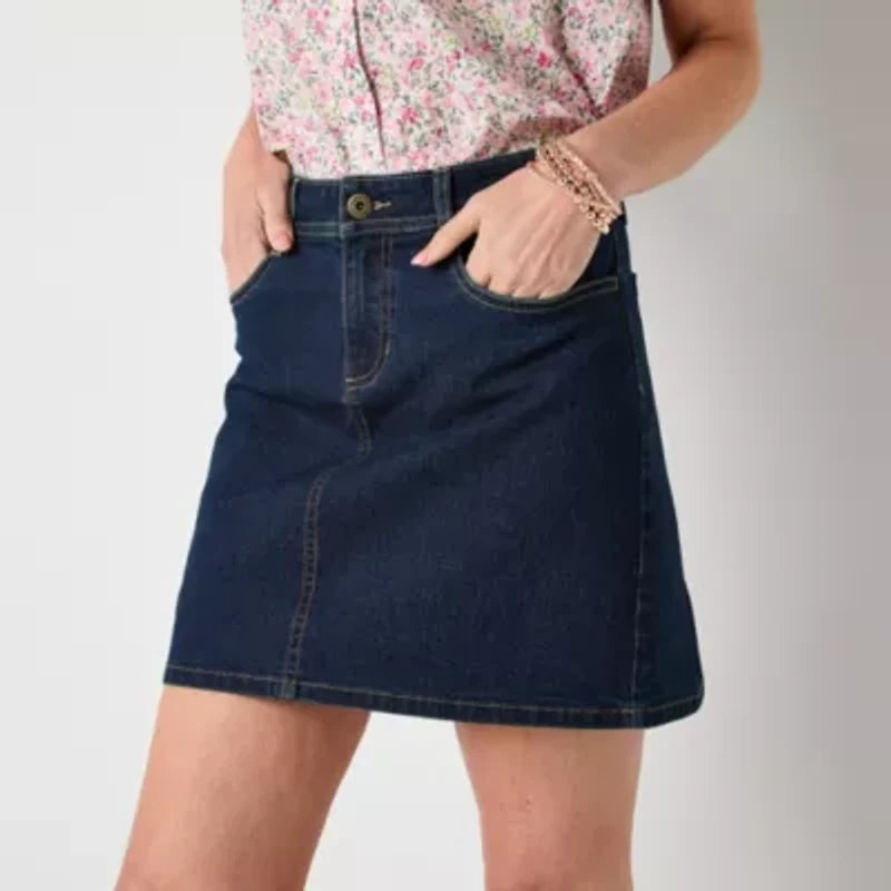 St. John's Bay Womens Mid Rise Tall Skort
