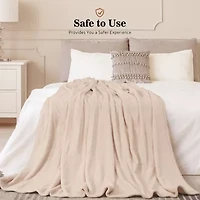 Sealy® Flannel Heated Midweight Blanket