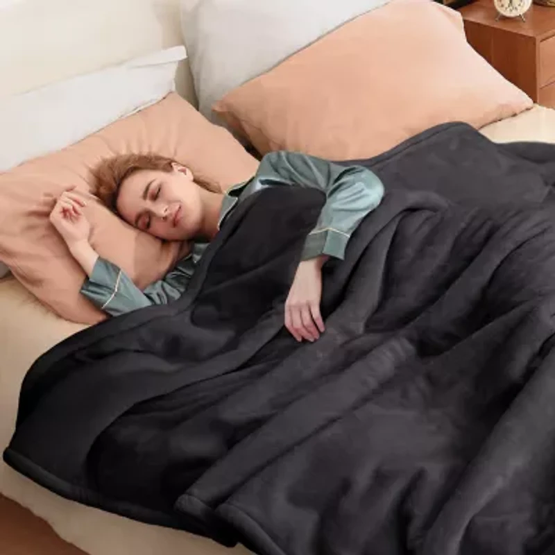 Sealy® Flannel Heated Midweight Blanket