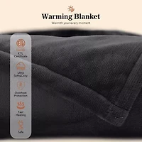 Sealy® Flannel Heated Midweight Blanket