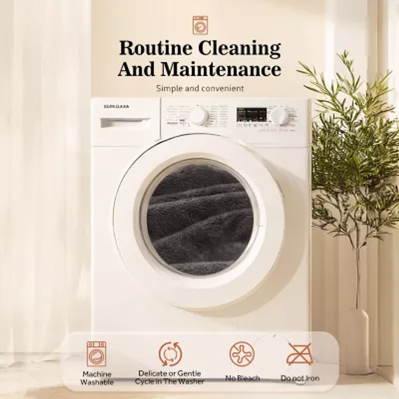 Sealy® Flannel Heated Midweight Blanket