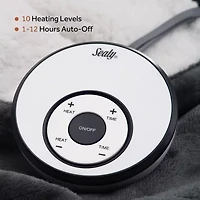 Sealy® Flannel & Sherpa Heated Midweight Blanket
