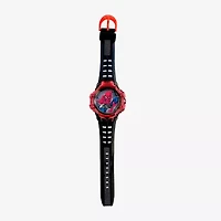 Spiderman Boys Black Strap Watch Spd7029jc