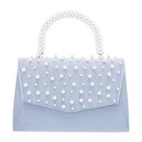 N By Nina Pearl Flap Satchel Evening Bag