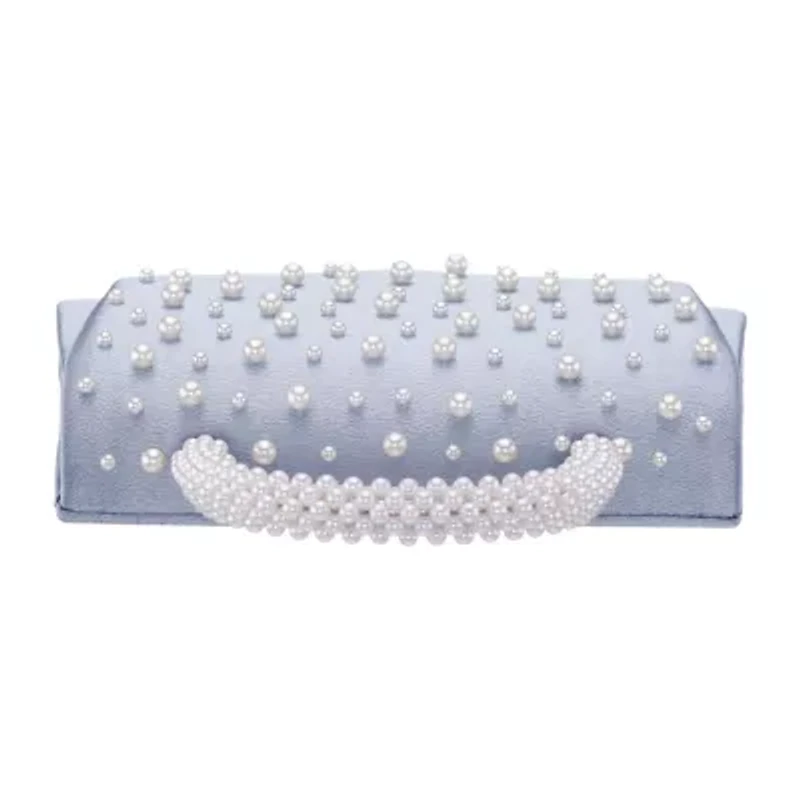N By Nina Pearl Flap Satchel Evening Bag