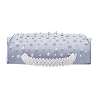N By Nina Pearl Flap Satchel Evening Bag
